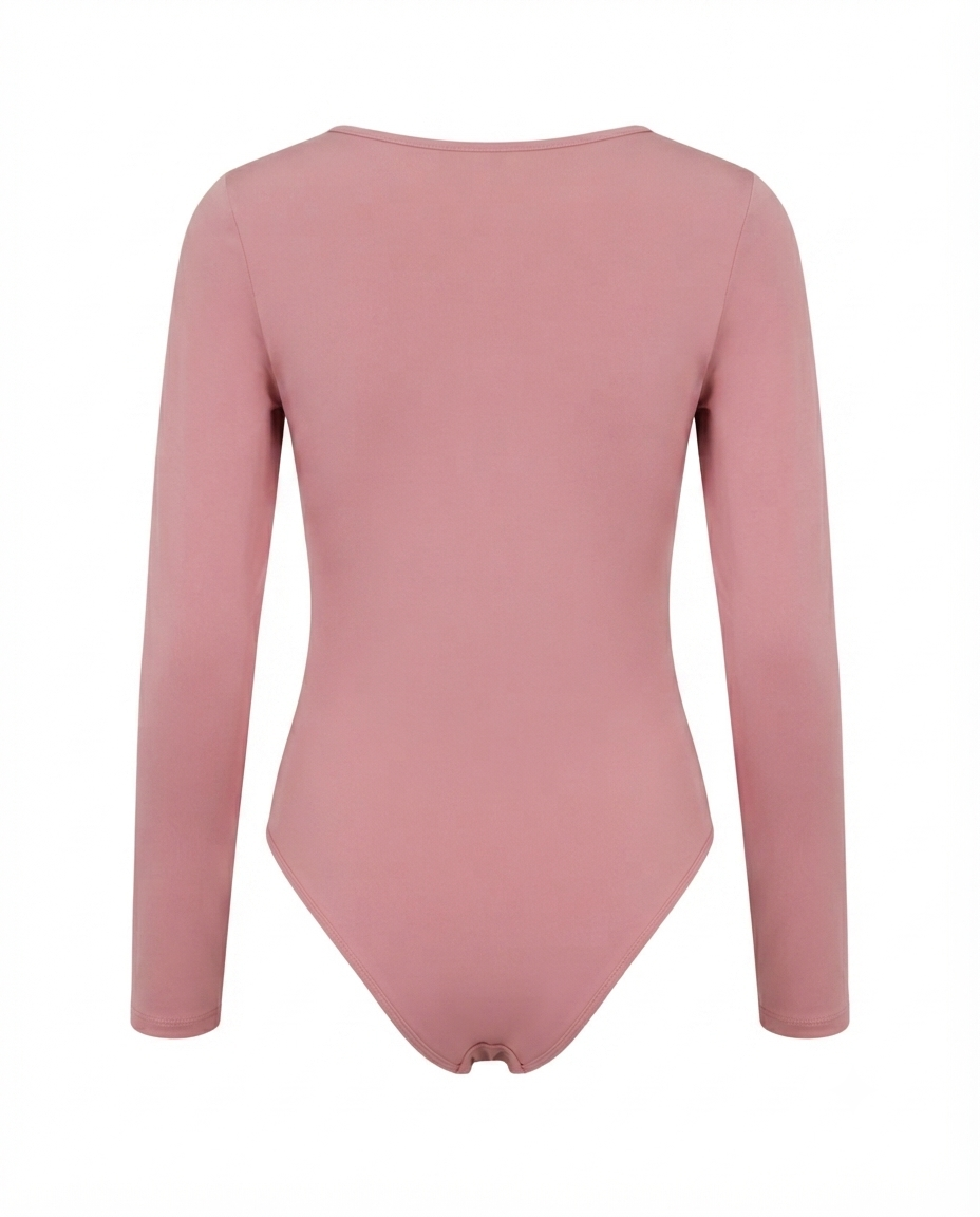 Body cuello redondo manga larga