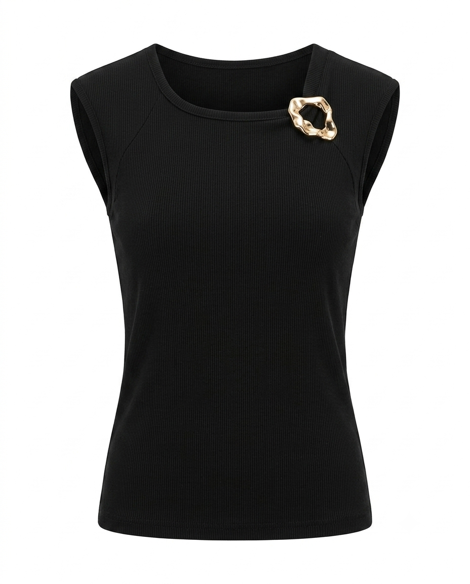 Blusa acanalada