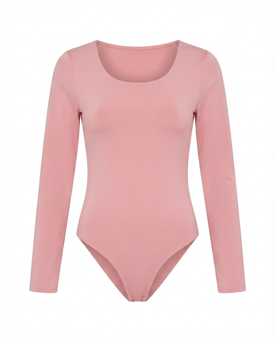 Body cuello redondo manga larga
