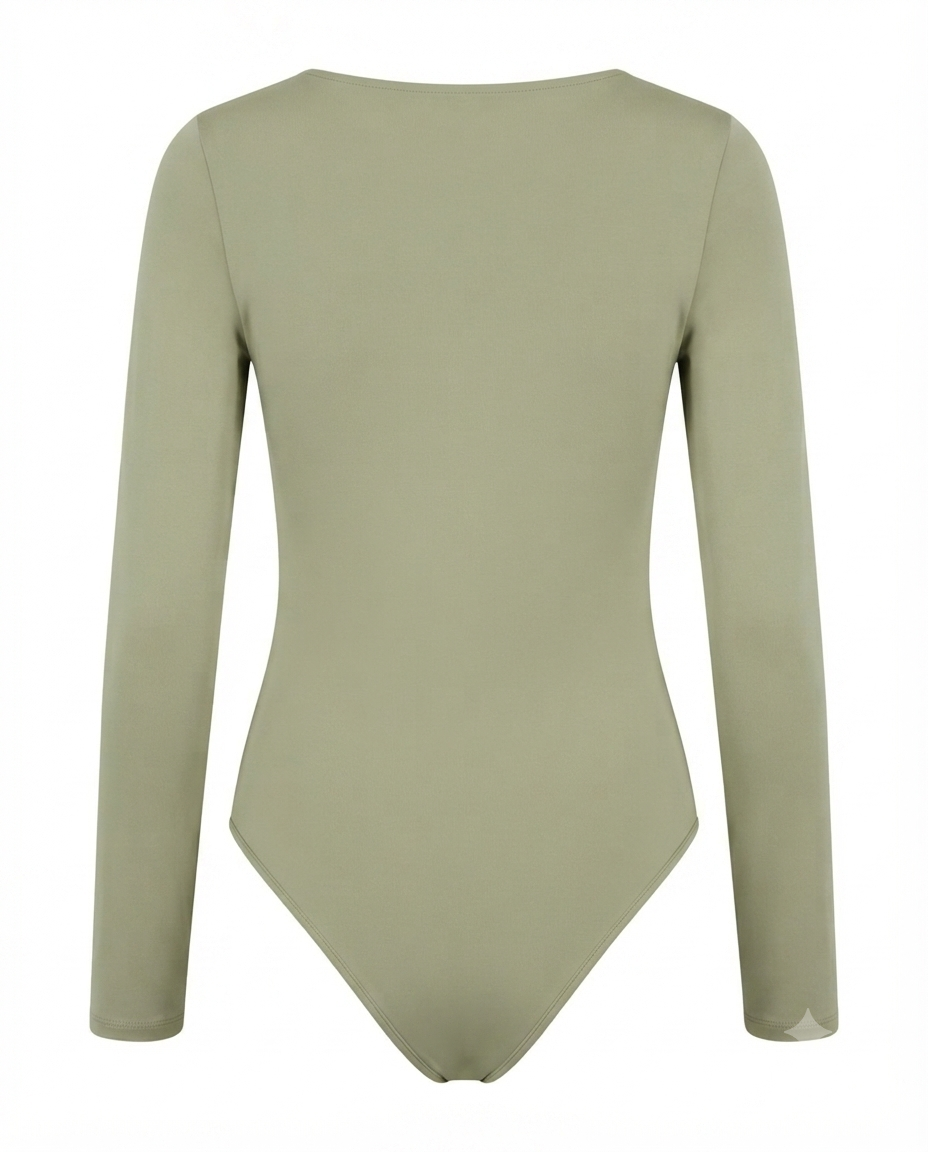 Body cuello redondo manga larga