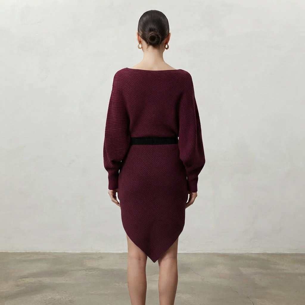 Blusa corte mariposa con cinto