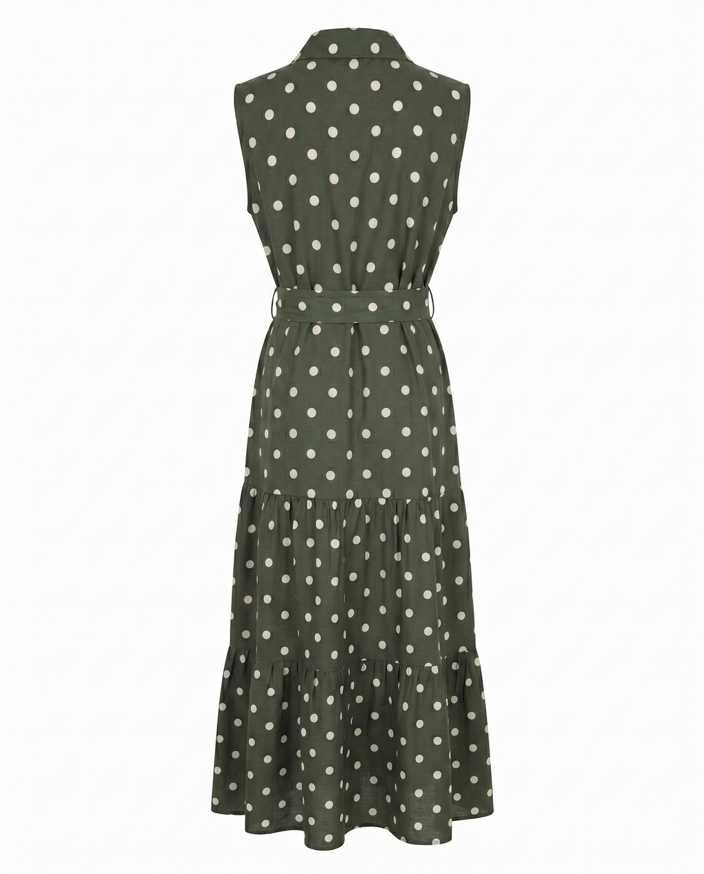 Vestido largo polka dots