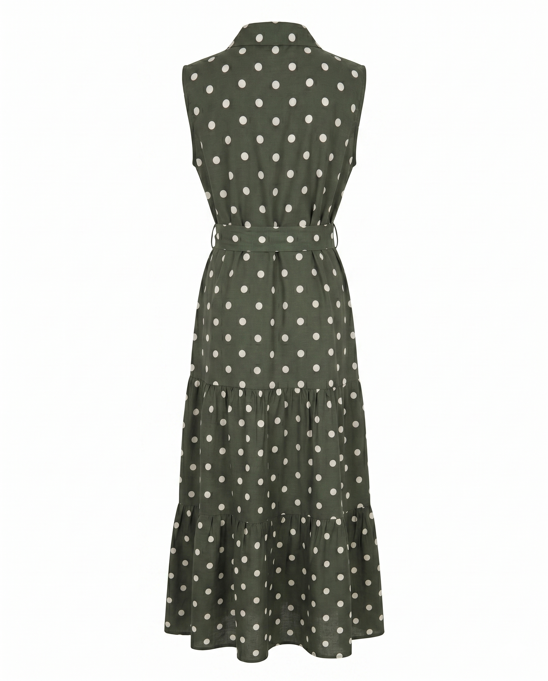 Vestido largo polka dots