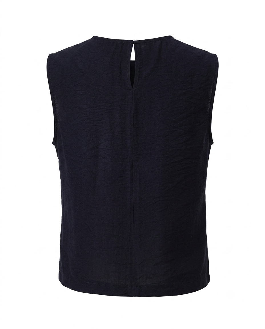 Blusa con aberturas sin mangas