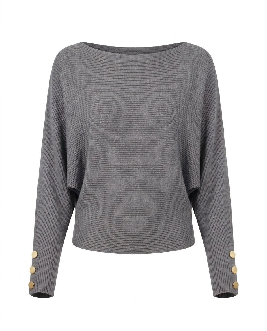 Blusa corte mariposa con botones