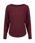 Blusa corte mariposa con botones