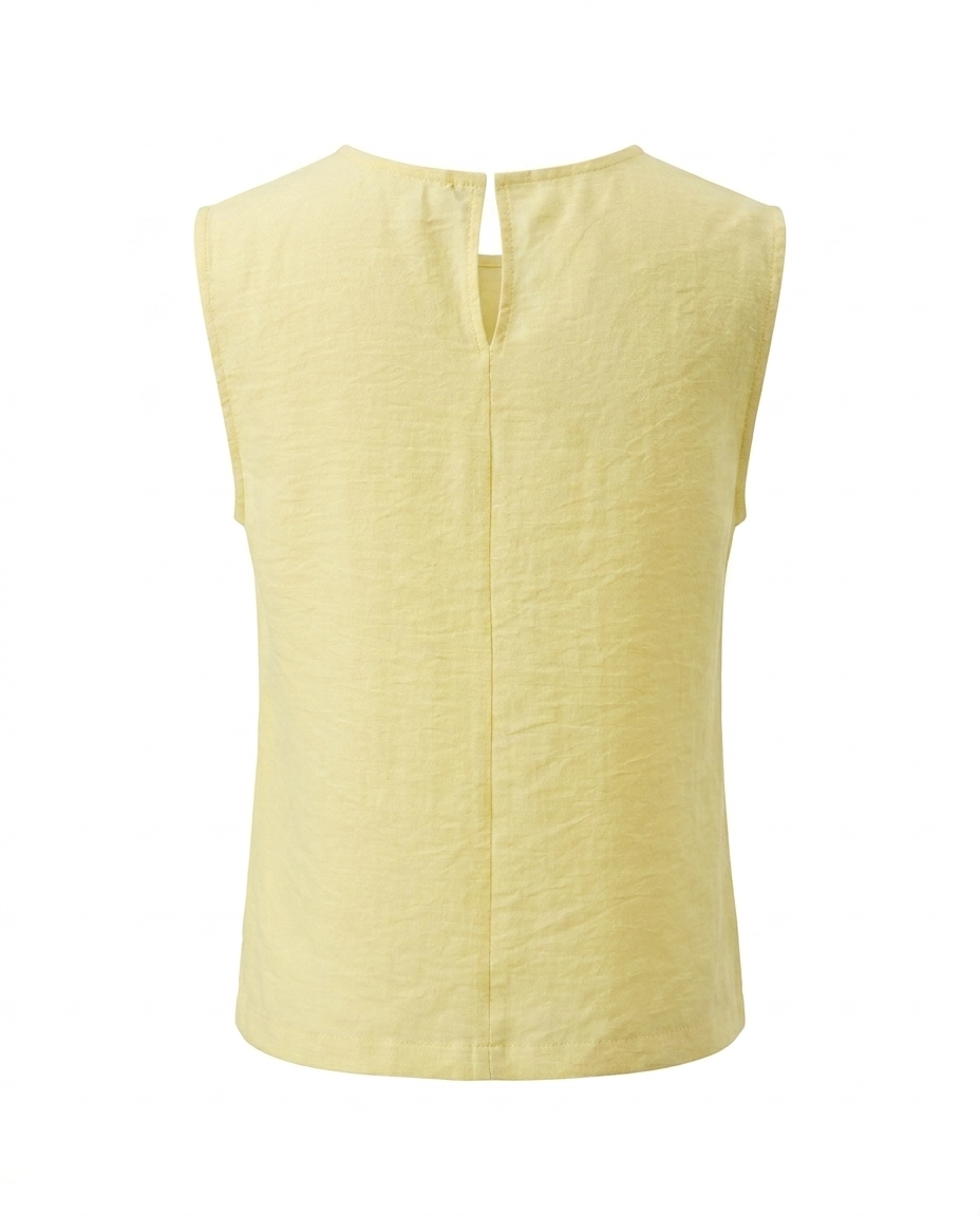 Blusa con aberturas sin mangas