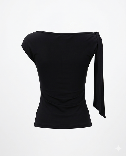 Blusa con liston en hombro