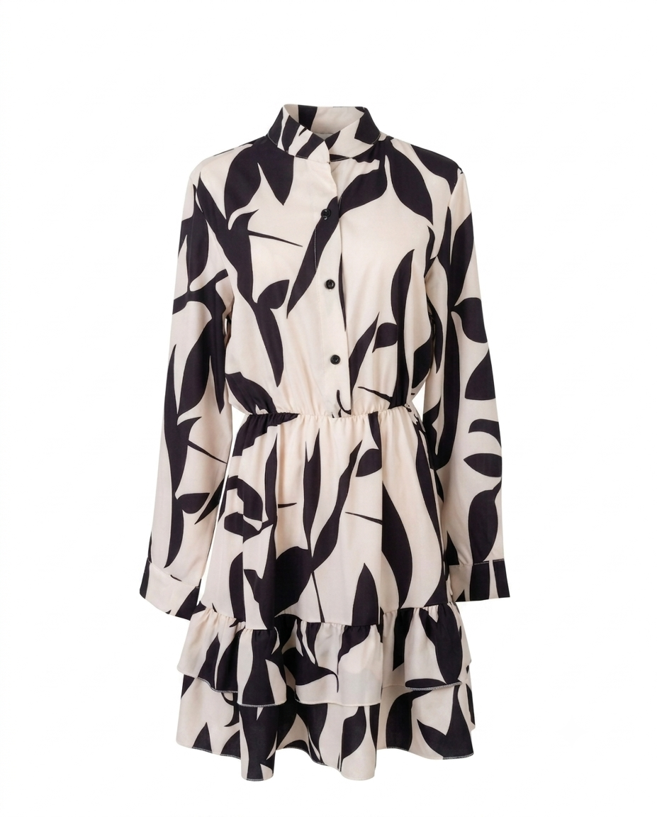 Vestido corto estampado