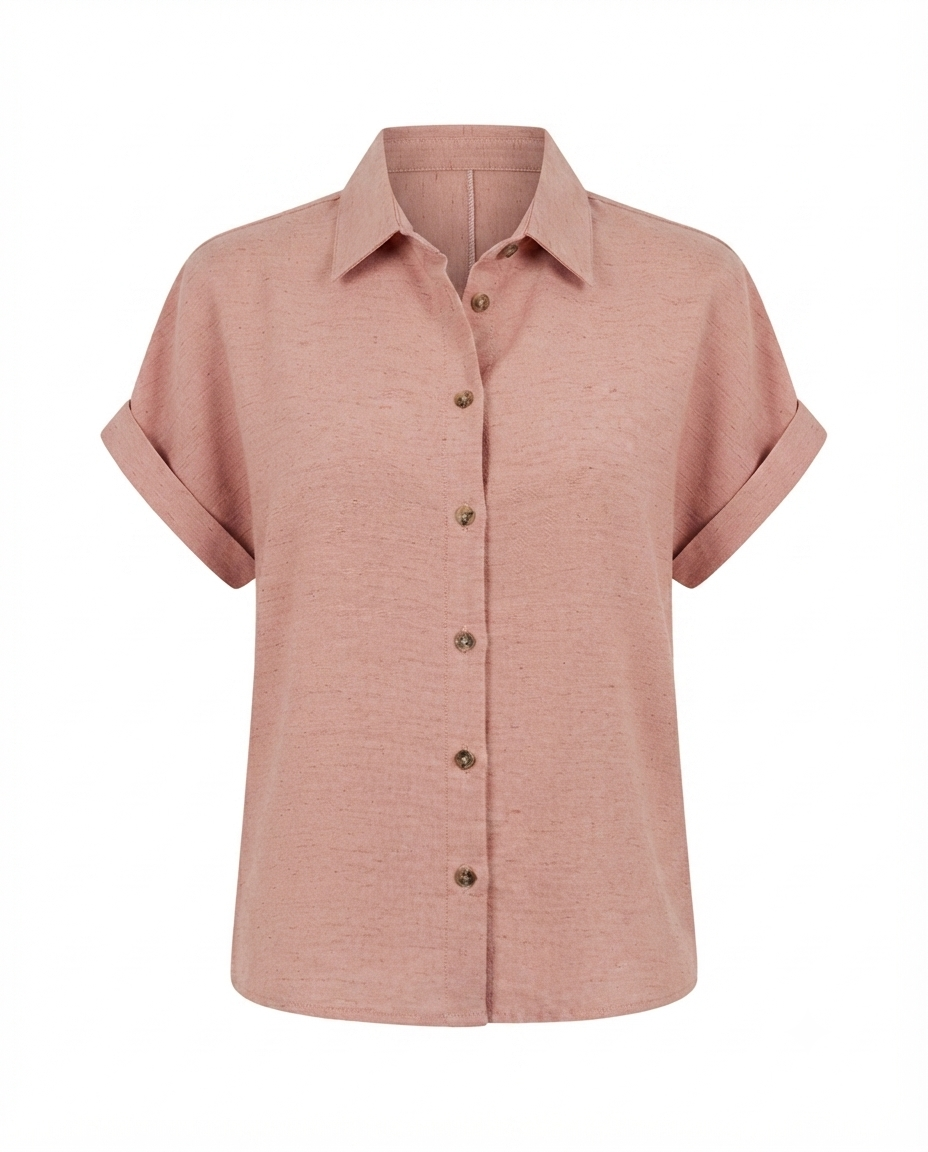 Camisa larga manga corta