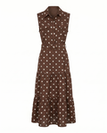 Vestido largo polka dots