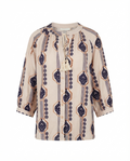 Blusa estampada manga larga