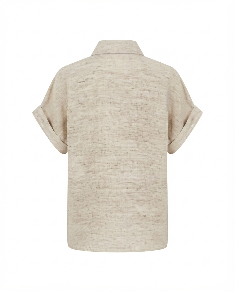 Camisa larga manga corta