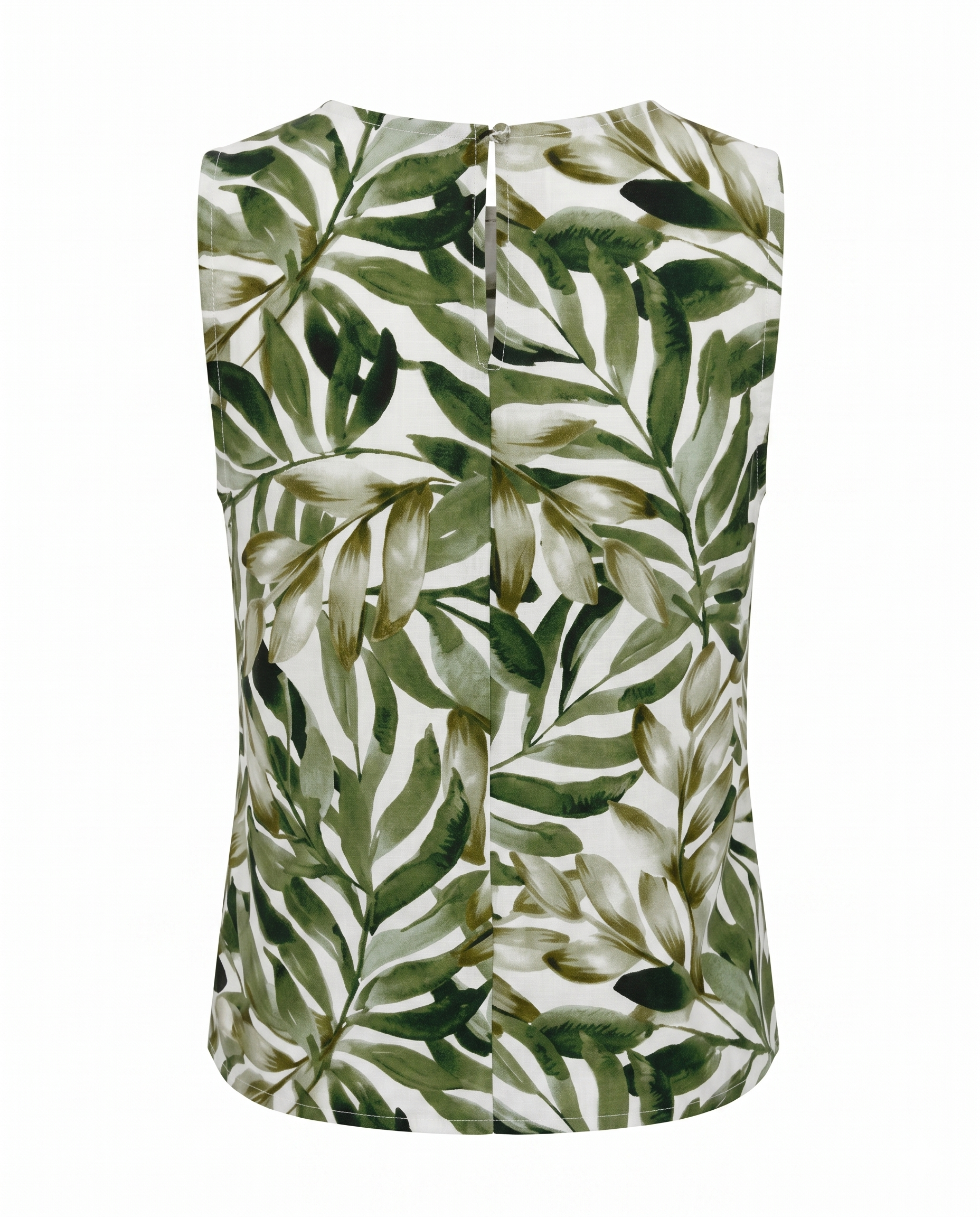 Blusa de lino estampada
