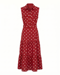Vestido largo polka dots