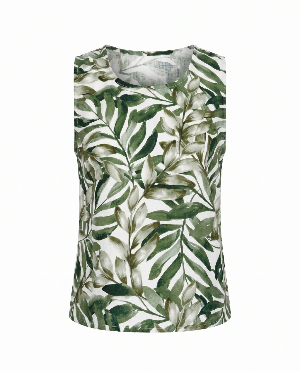 Blusa de lino estampada
