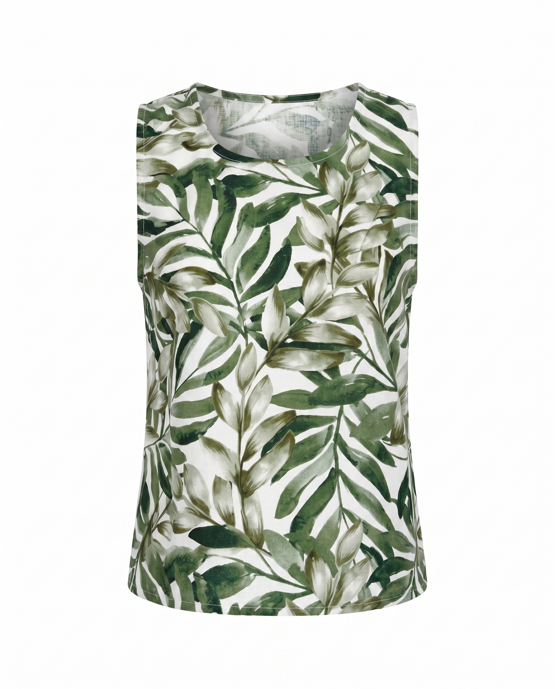 Blusa de lino estampada