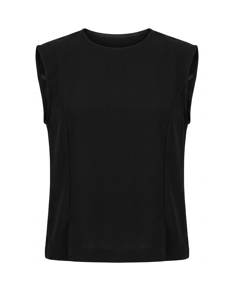 Blusa con aberturas sin mangas