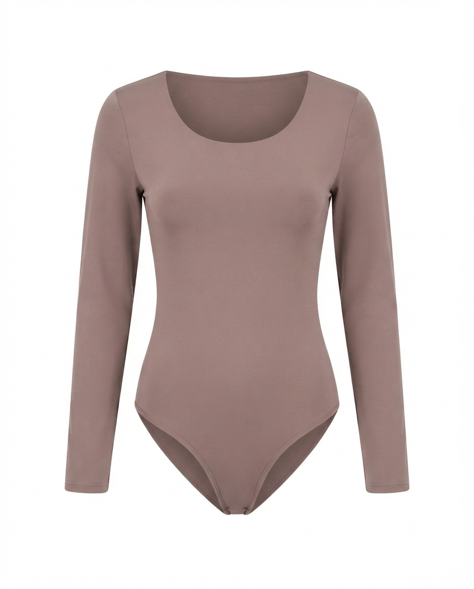 Body cuello redondo manga larga