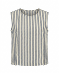 Blusa de lino estampada