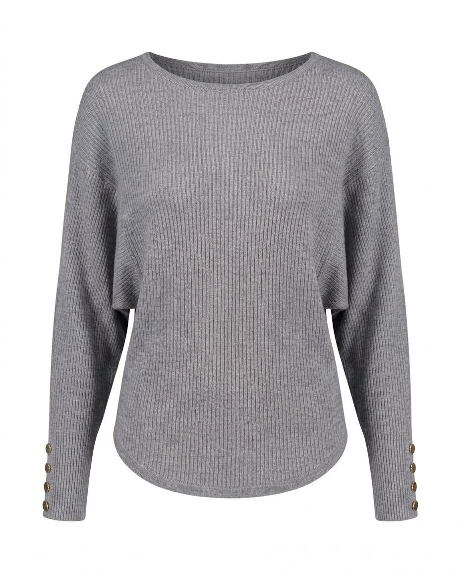 Blusa corte mariposa con botones