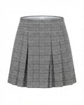Falda short de cuadros