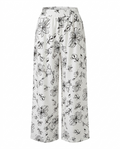 Pantalon de lino estampado