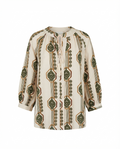 Blusa estampada manga larga