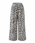 Pantalon de lino estampado