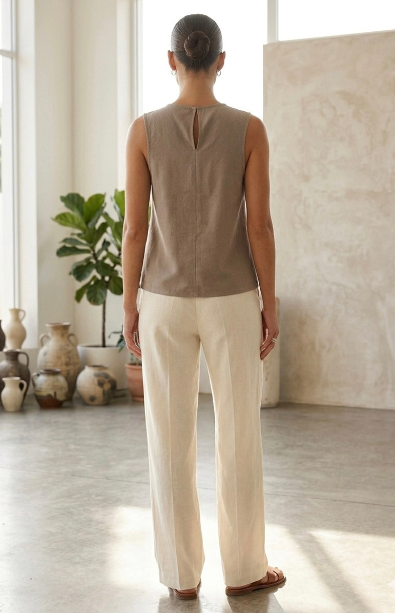Blusa de lino