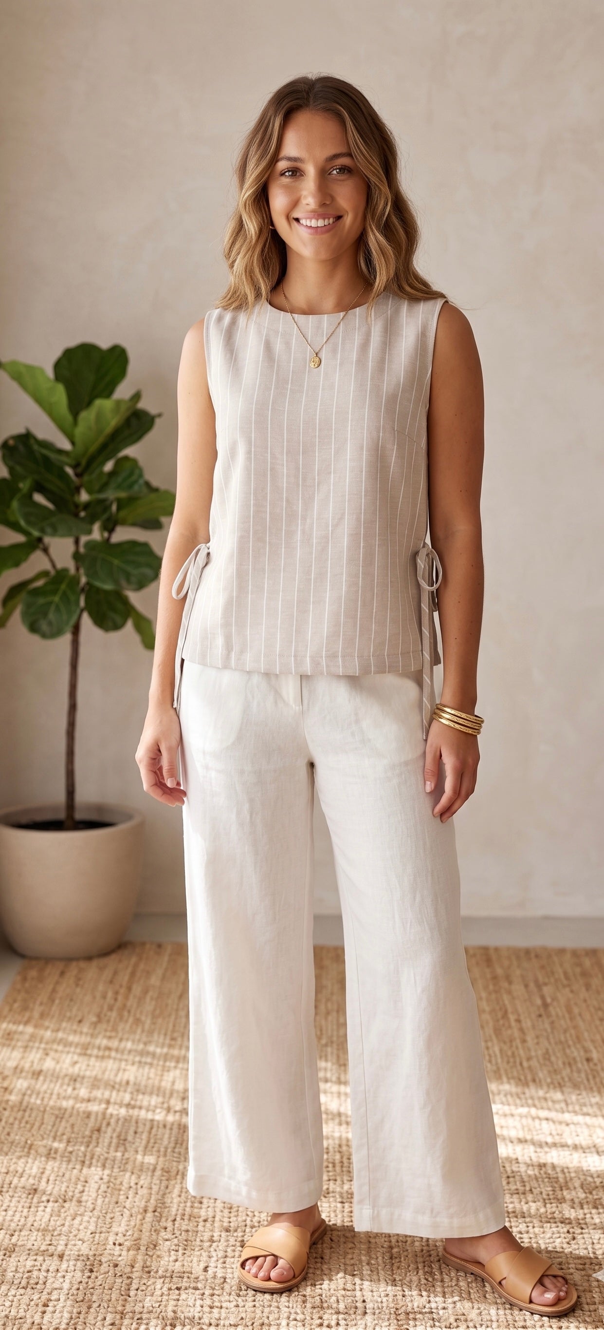 Blusa de lino