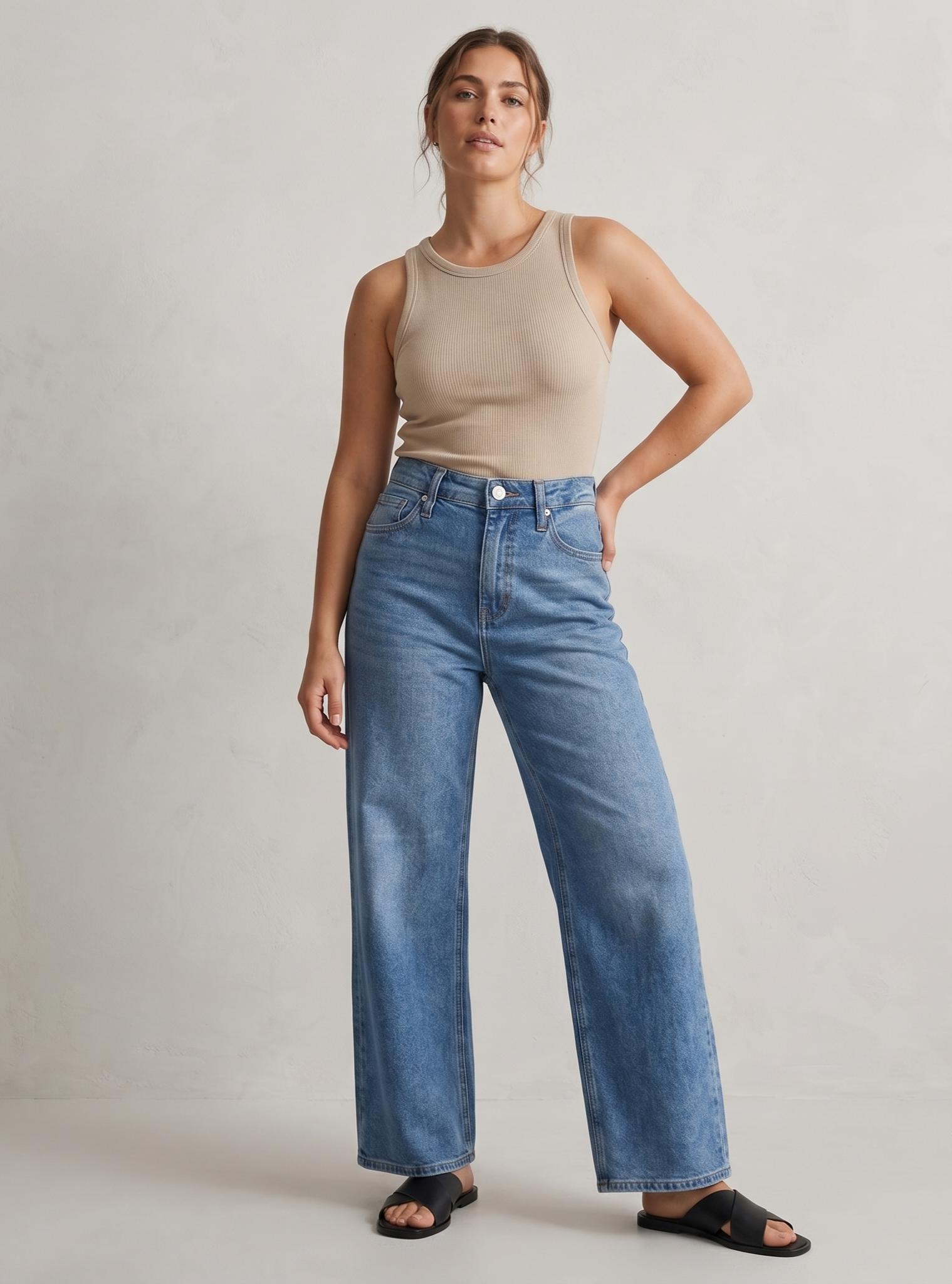 Jeans wed leg
