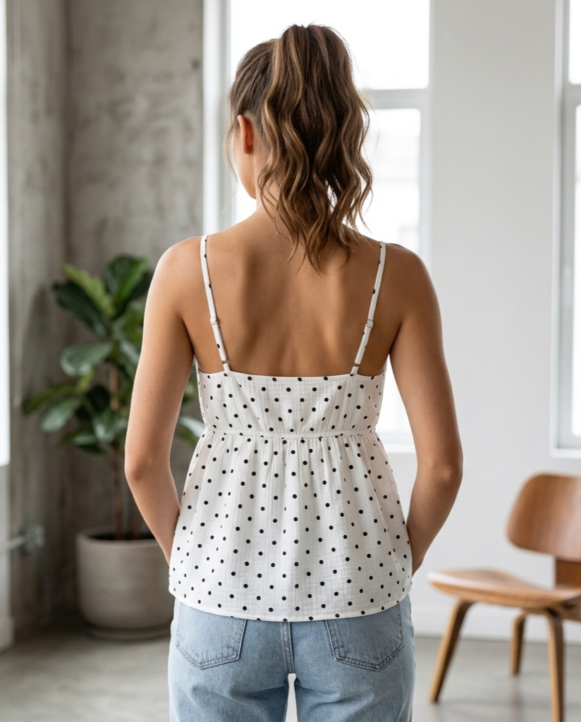 Blusa tirantes polkas