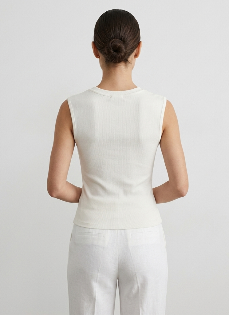 Blusa acanalada