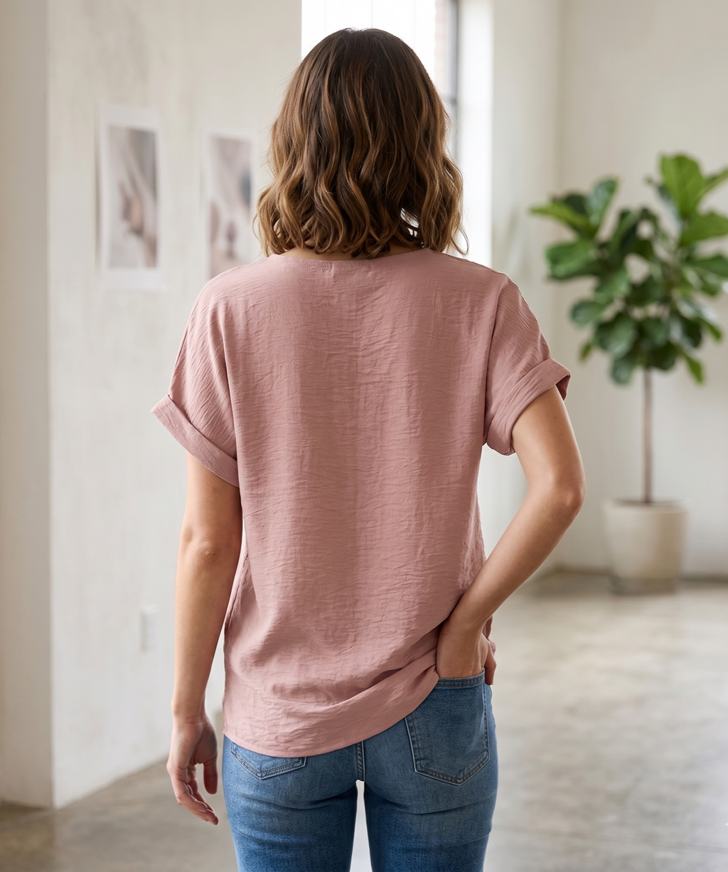 Blusa manga corta