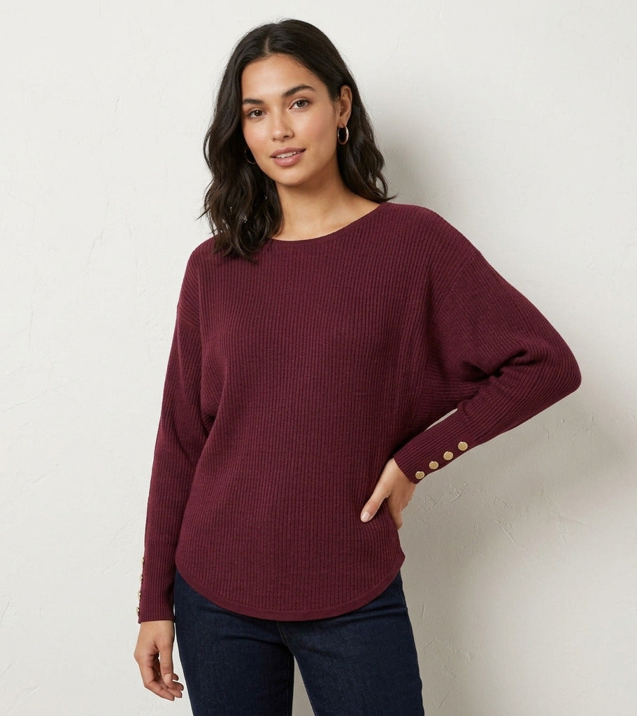 Blusa corte mariposa con botones