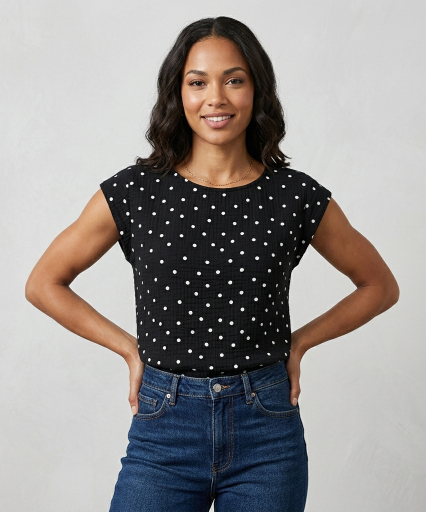 Blusa manga cuadrada