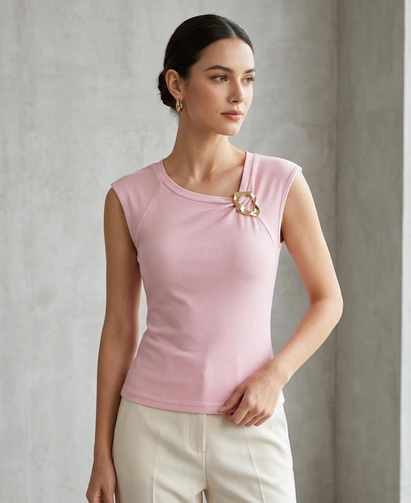 Blusa acanalda