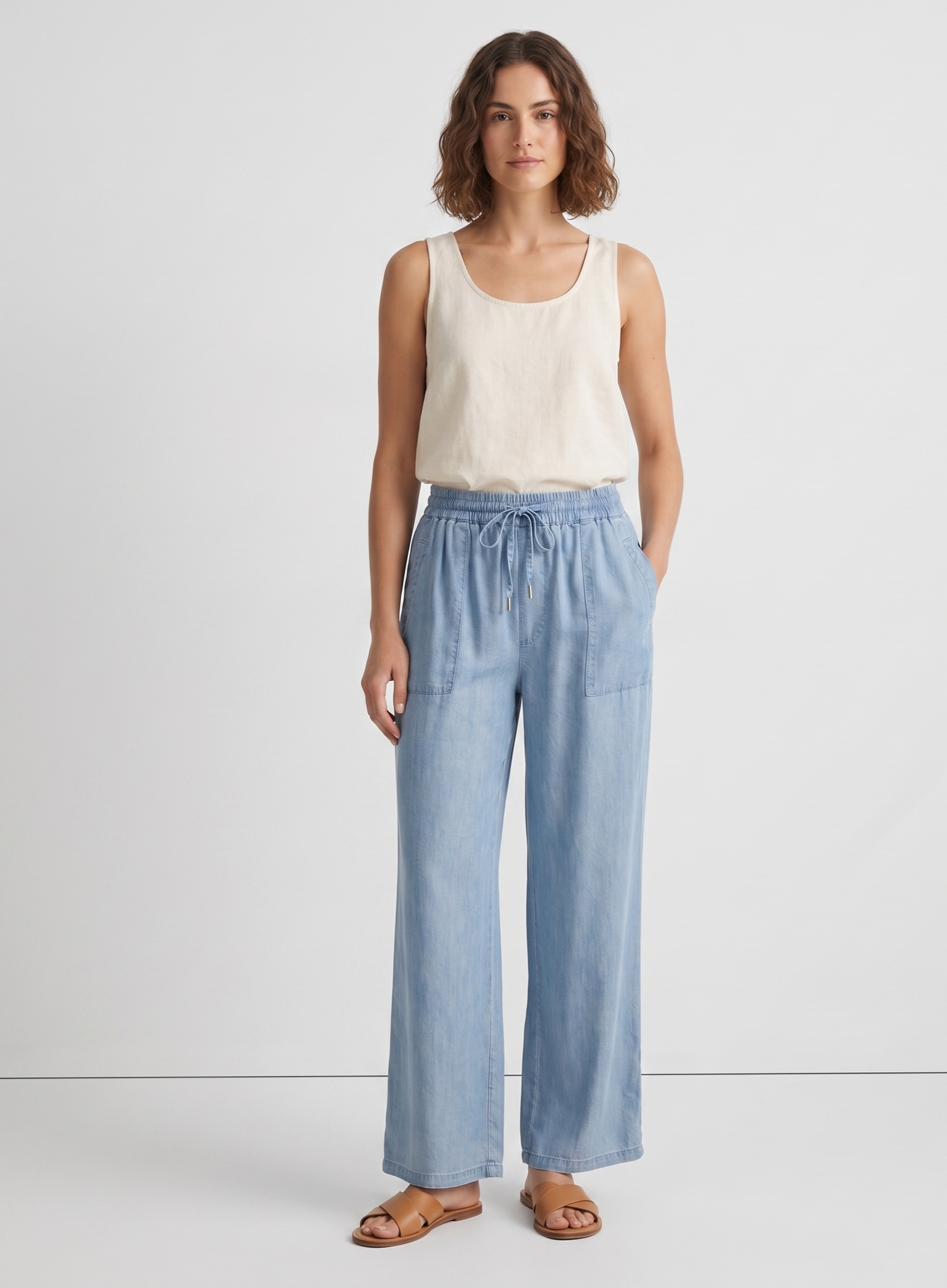 Pantalon tipo mezclilla