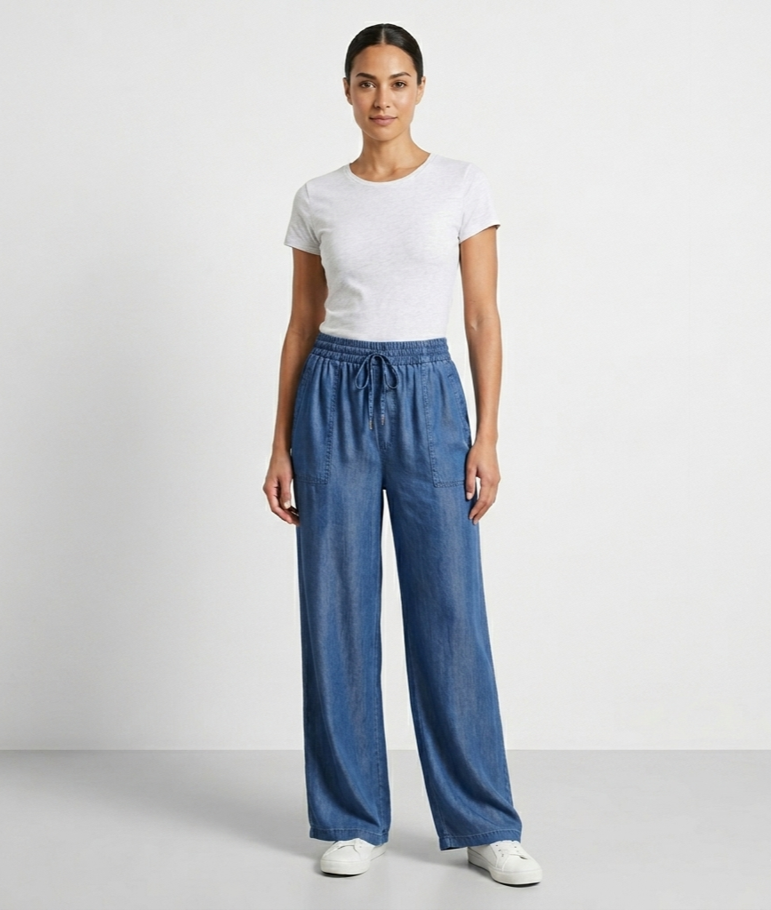 Pantalon tipo mezclilla