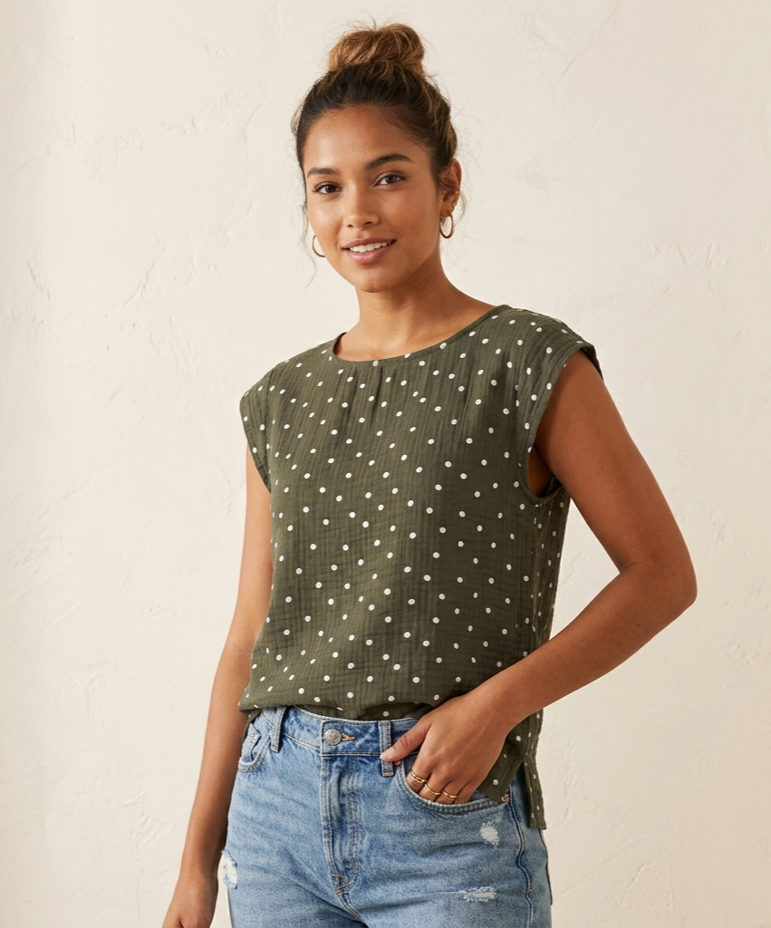 Blusa manga cuadrada