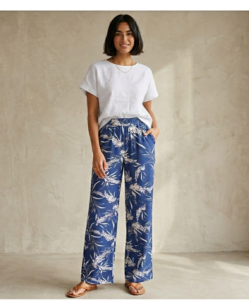 Pantalon ligero estampado
