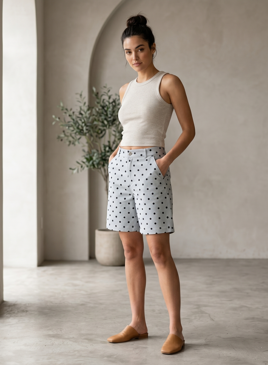 Short largo de lunares